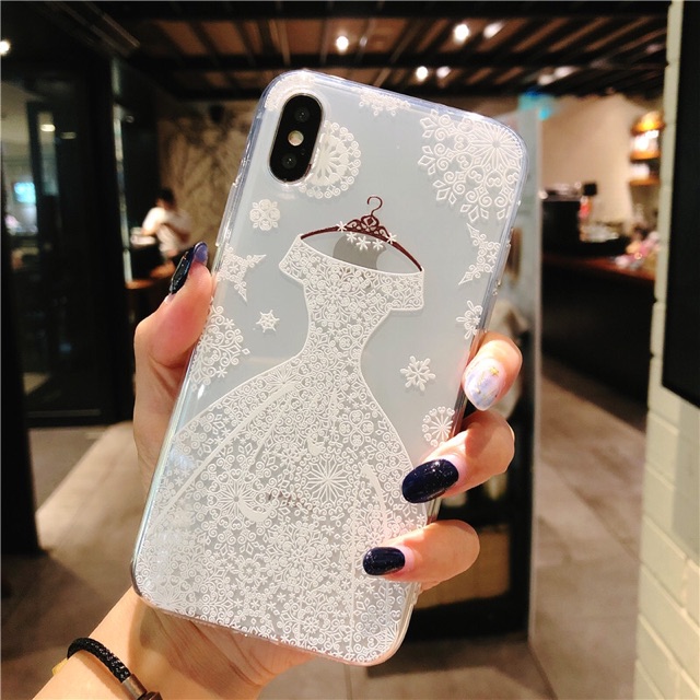 Ốp lưng iphone họa tiết váy cưới siêu đẹp 5/5s/6/6plus/6s/6s plus/6/7/7plus/8/8plus/x/xs/xs max/11/11 pro/11 promax - RO