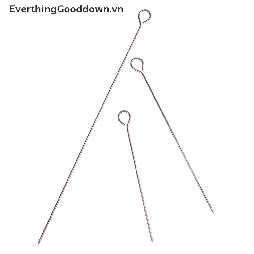Everthingooddown 10 Xiên Nướng Thịt Hình Con Ngỗng Bằng Thép Không Gỉ