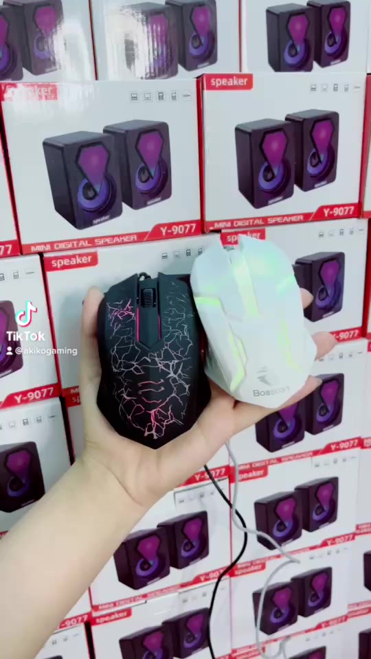 Chuột máy tính laptop có dây Gaming Led RGB cực đẹp chơi game chất AKIKO AKM1000 | BigBuy360 - bigbuy360.vn