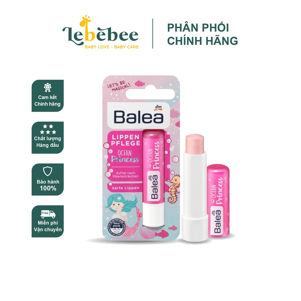 Son dưỡng môi cho bé Balea Prinzessin 4,8g nội địa Đức