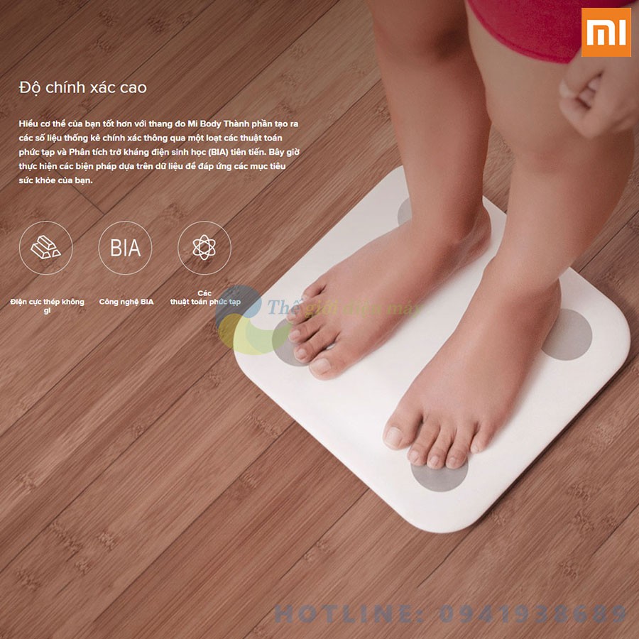 Cân điện tử thông minh Xiaomi Body Fat Scale 2 Universal (2019) - Bảo hành 6 tháng