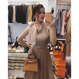 Áo tơ cổ nơ Ruby