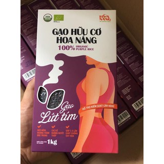 [ORGANIC] Gạo Lứt Tím Hữu Cơ Hoa Nắng hộp 1kg