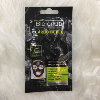 Mặt nạ thải độc Bielenda carbo detox 8g