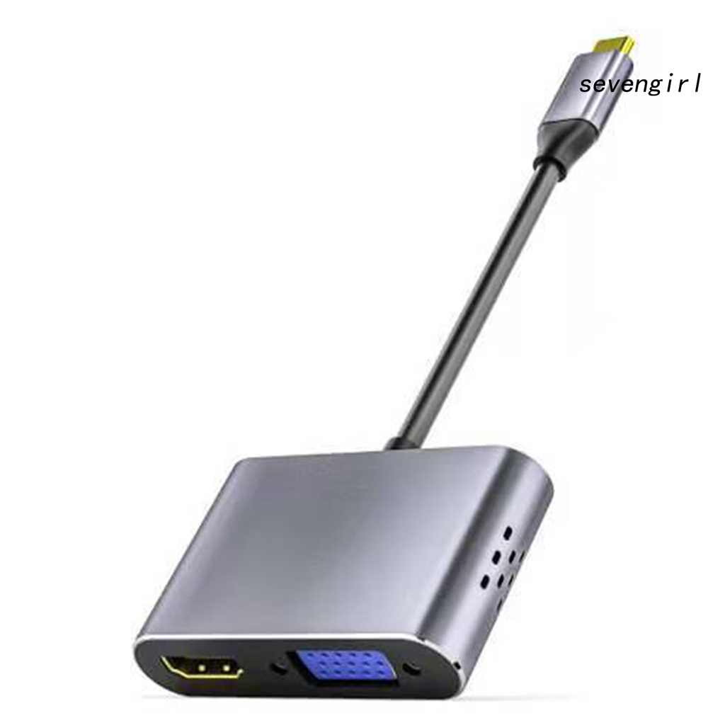 Bộ Chuyển Đổi Sev-5-In-1 Type-C Sang Vga Pd Usb3.0 | BigBuy360 - bigbuy360.vn