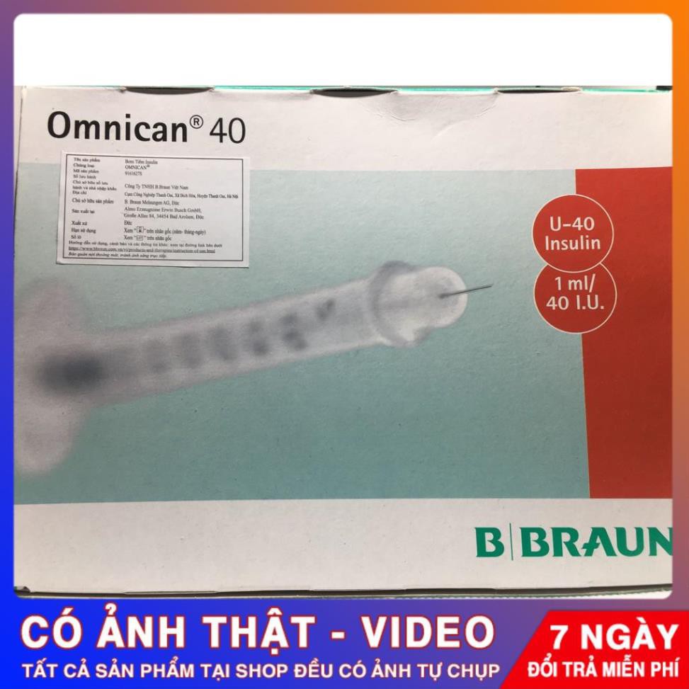 Bơm Tiêm Insulin Bbraun 1ml Đỏ , Cam
