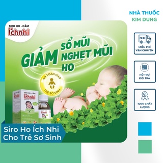 Siro Ho Ích Nhi Giảm Ho Đau Họng Ngạt Mũi Tiêu Đờm Tăng Đề Kháng Cho Trẻ Từ Sơ Sinh 90ml