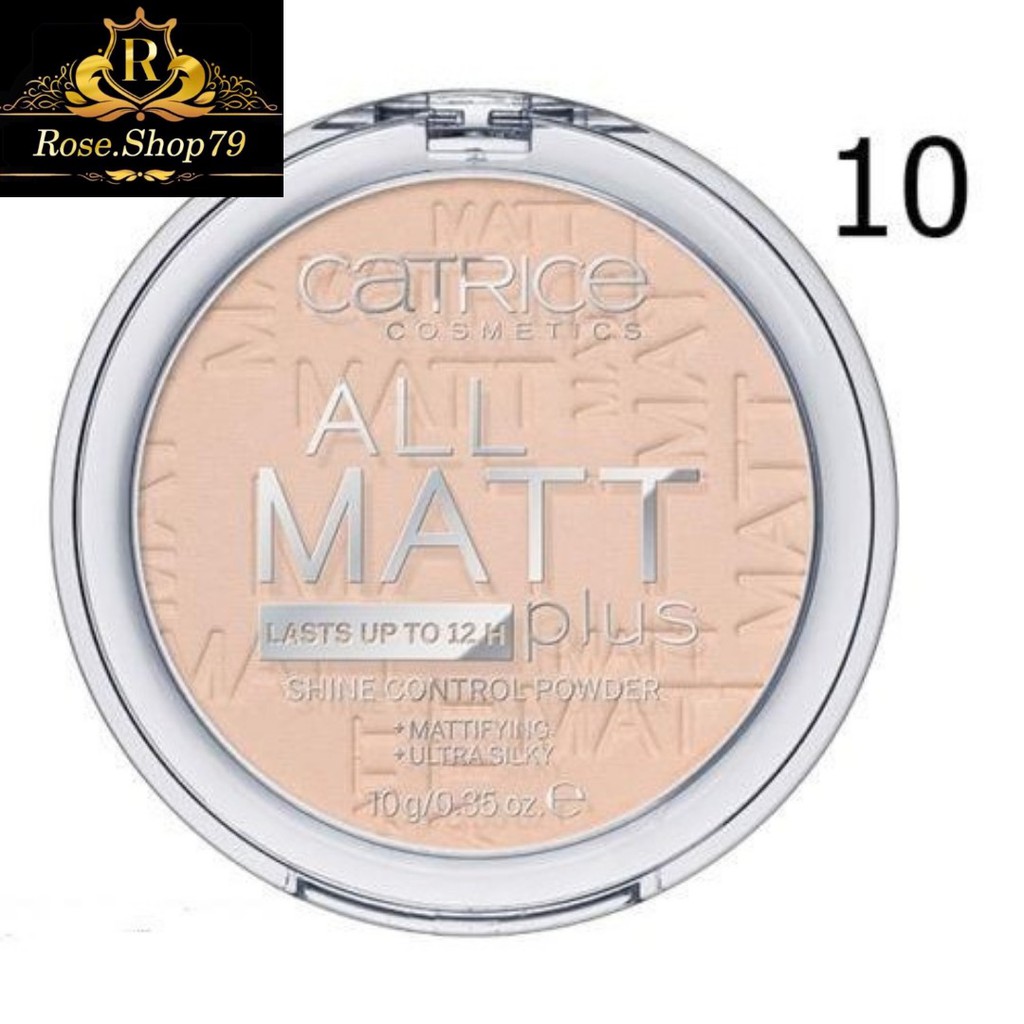 [Chính Hãng-Date Mới] Phấn phủ kiềm dầu hoàn hảo Catrice All Matt Plus Shine Control Powder 10g #010 Trasparent | BigBuy360 - bigbuy360.vn