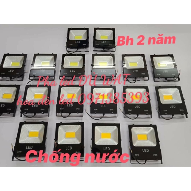 Đèn led pha ngoài trời chống nước đủ công suất