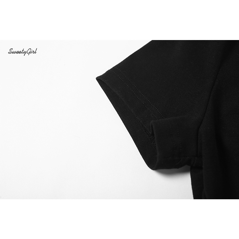 Áo Croptop Tay Ngắn Cổ Chữ V Màu Trơn Dáng Ôm Thời Trang Quyến Rũ Cho Nữ