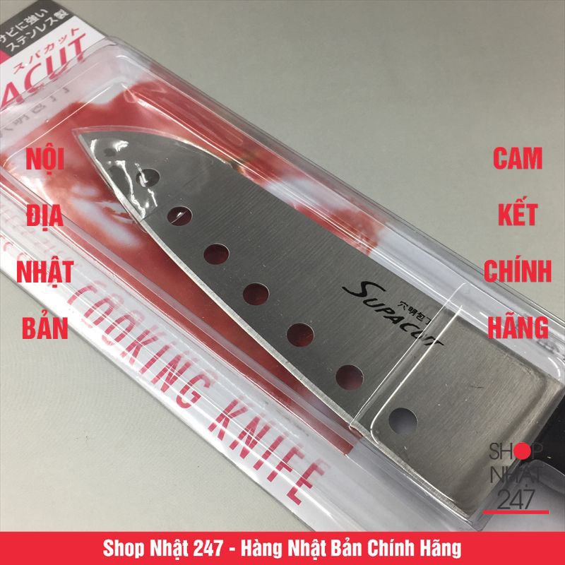 [Hỏa Tốc HN] Dao nhà bếp inox có lỗ NỘI ĐỊA NHẬT BẢN