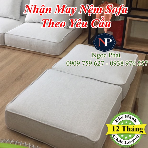 Nệm Ghế Gỗ Sofa Phòng Khách - Nhận May Nệm Ngồi Ghế Sofa, Salon May Theo Yêu Cầu NGỌC PHÁT