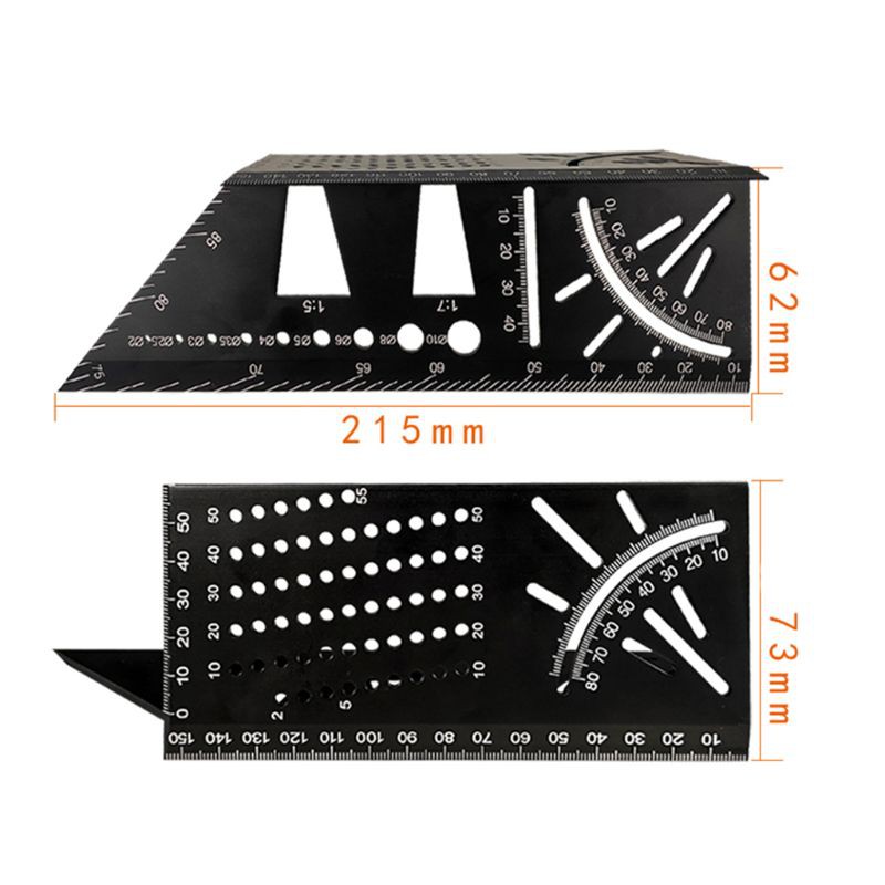 Thước Đo Góc Vuông 90 Độ Bằng Hợp Kim Nhôm Va 45