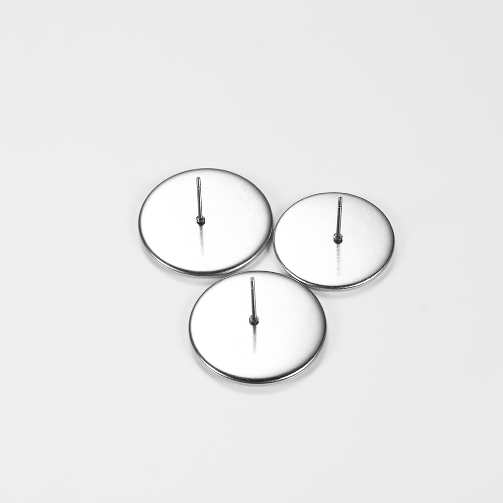 Set 20 đế tròn ST.KUNKKA dập nổi thép không gỉ 6 8 10 cỡ 25mm để làm đồ trang sức thủ công thời trang DIY