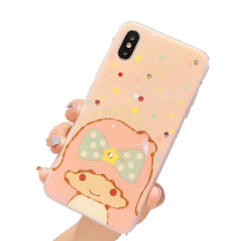 ỐP IP Hình bé gái đội mũ đính nơ xinh xắn