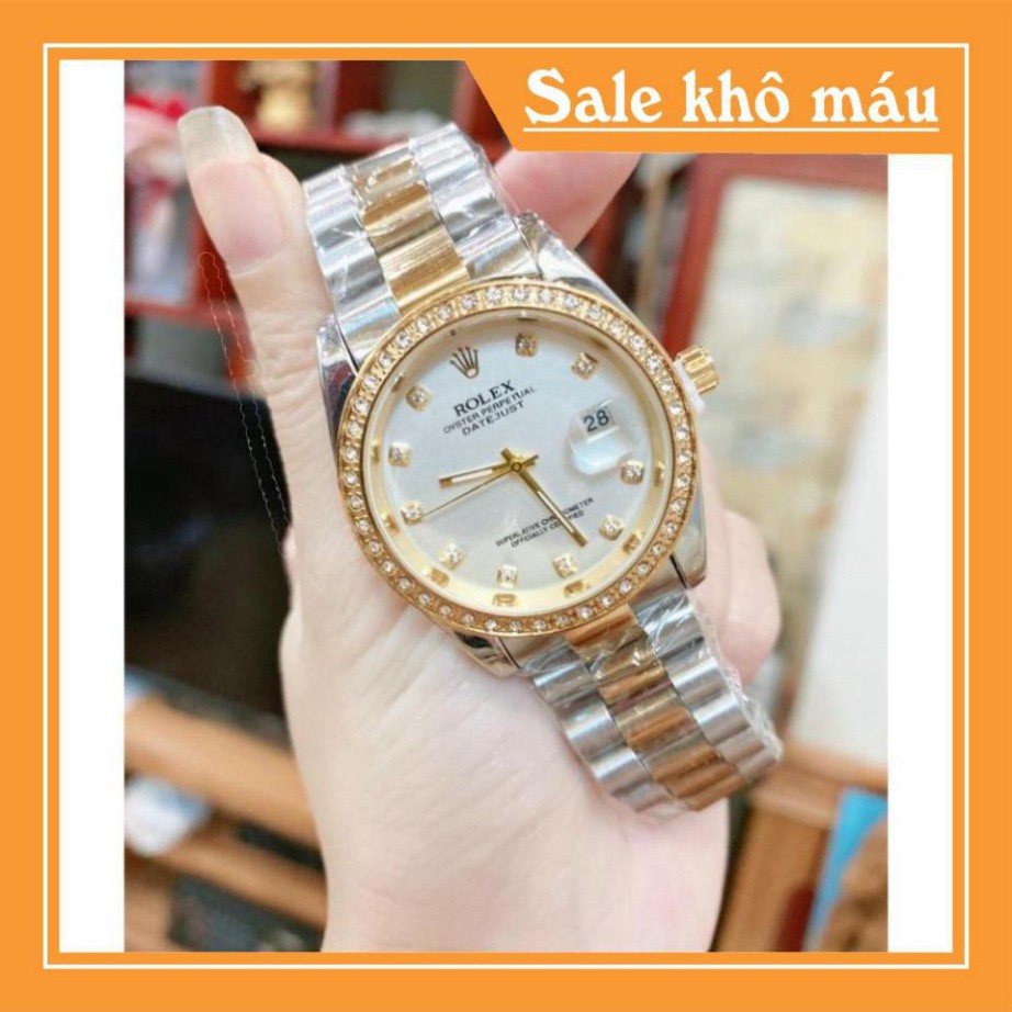 [Free Sip]  [Siêu Phẩm]  Đồng hồ Rolex Nam dây đức nguyên khối với thép không rỉ, mặt số la mã siêu sang -gmanwatch