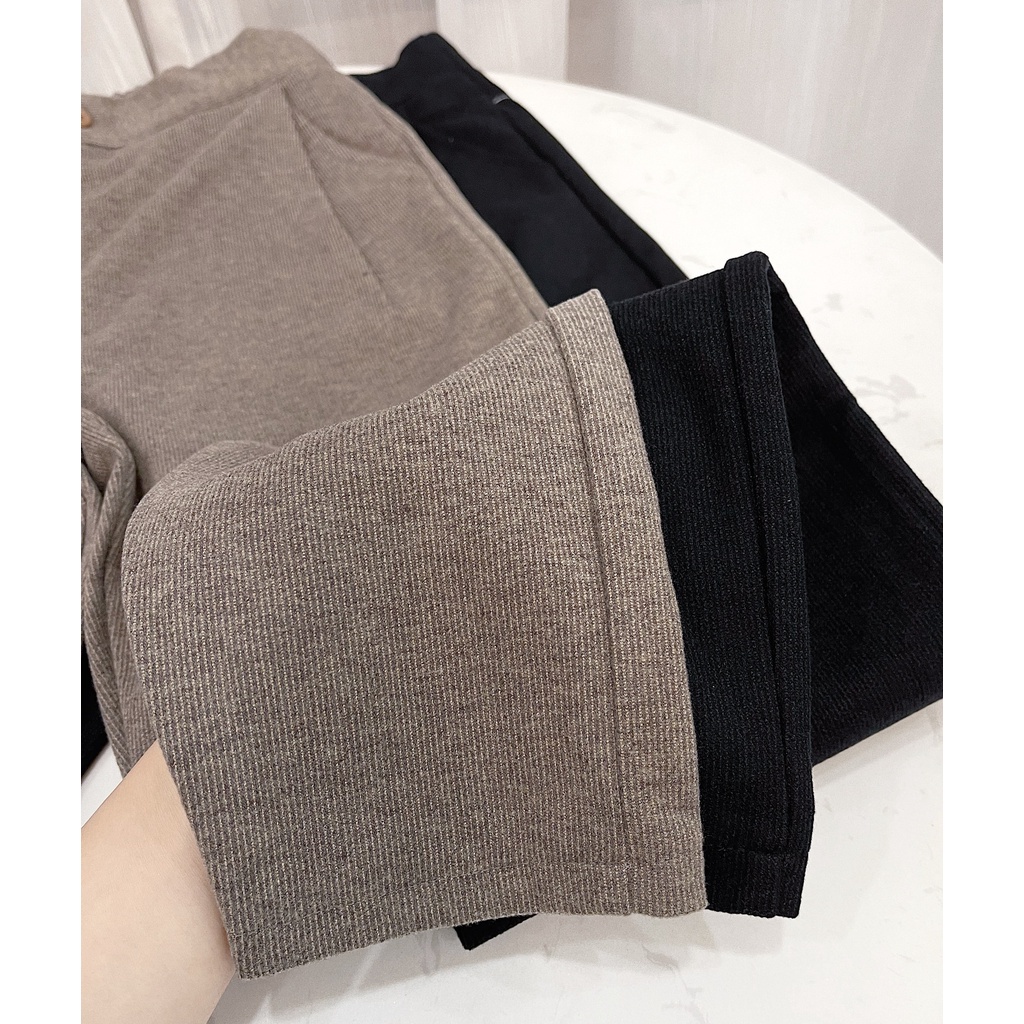 Quần Baggy dạ tăm 2 ly mềm mịn phong cách công sở MIXU31, Quần dạ tăm công sở nữ siêu sang vải mềm mịn 2ly | BigBuy360 - bigbuy360.vn
