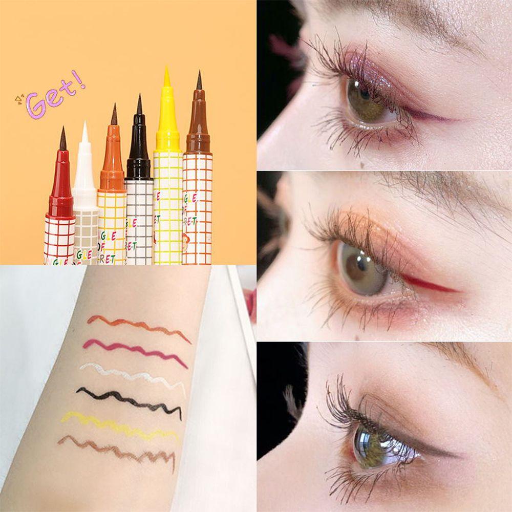 Bút Kẻ Mắt 1 # Chống Nước Lâu Trôi Phong Cách Mới Cho Nữ