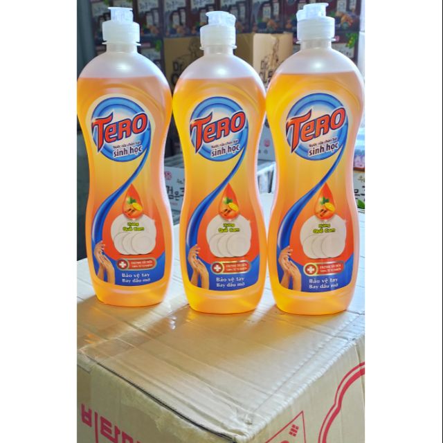 ( Combo 6 chai) NƯỚC RỬA CHÉN SINH HỌC TERO HƯƠNG QUẾ CAM 700ML.