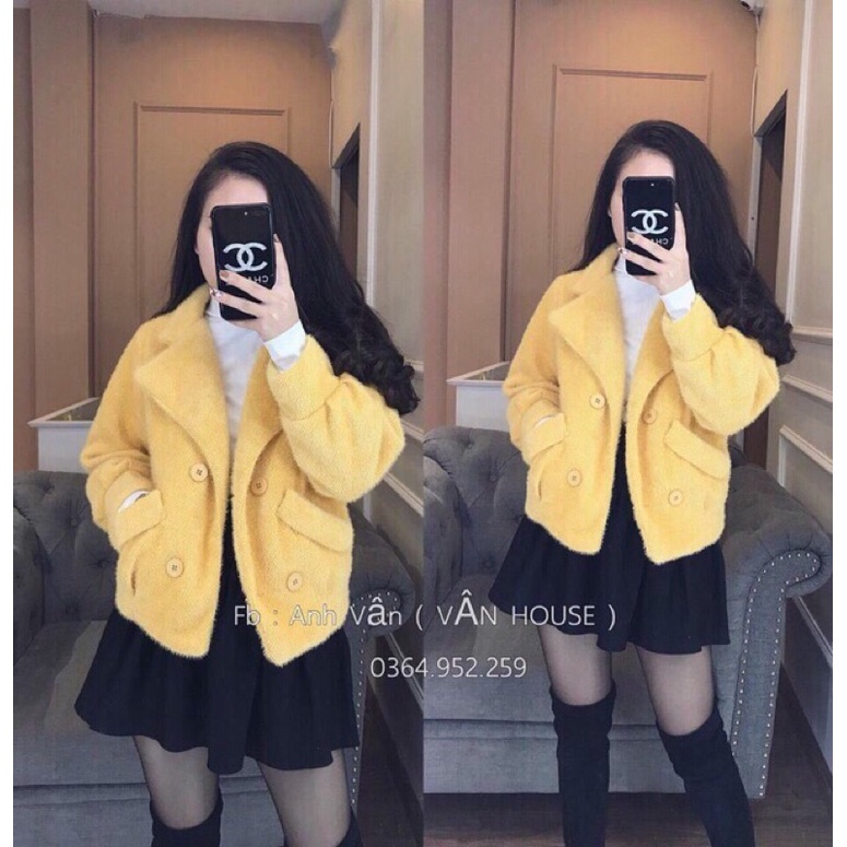 ÁO DẠ LÔNG NGẮN YUXl HÀNG L1 chuẩn xịn mịn