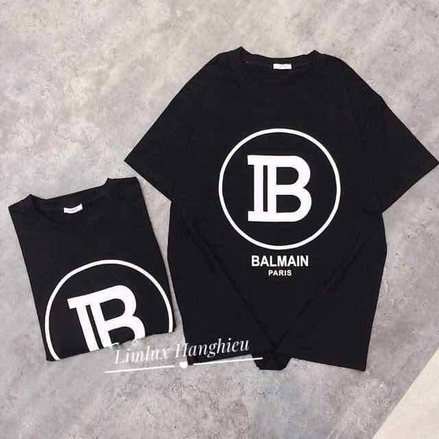 Áo phông Balmain Hà Hồ- Kim Lý mặc bao đẹp. Đủ 2 màu đen-trắng