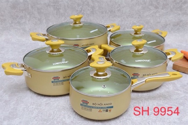 Bộ nồi Sunhouse 5 cái inod