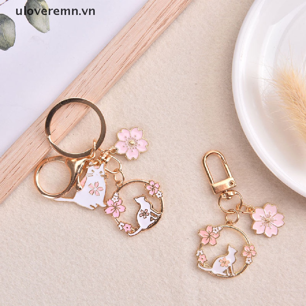 Móc Khóa Hình Dấu Chân Mèo Dễ Thương