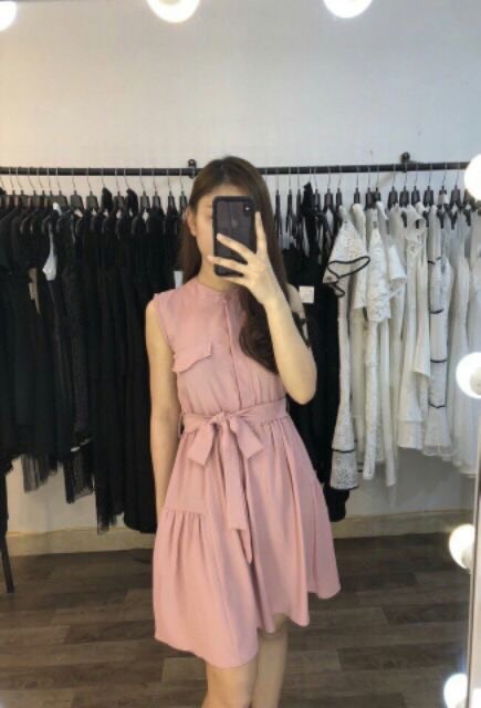 Đầm xoè 2 túi nắp MH