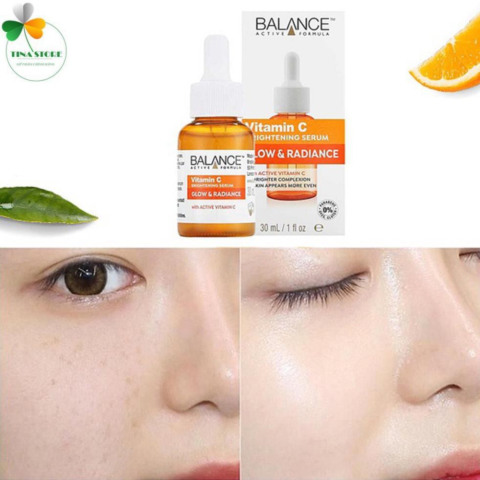 [Chính Hãng] Serum Trắng Da, Mờ Thâm Balance Active Formula Vitamin C Brightening 30ml - Tinh Chất Dưỡng Da Serum