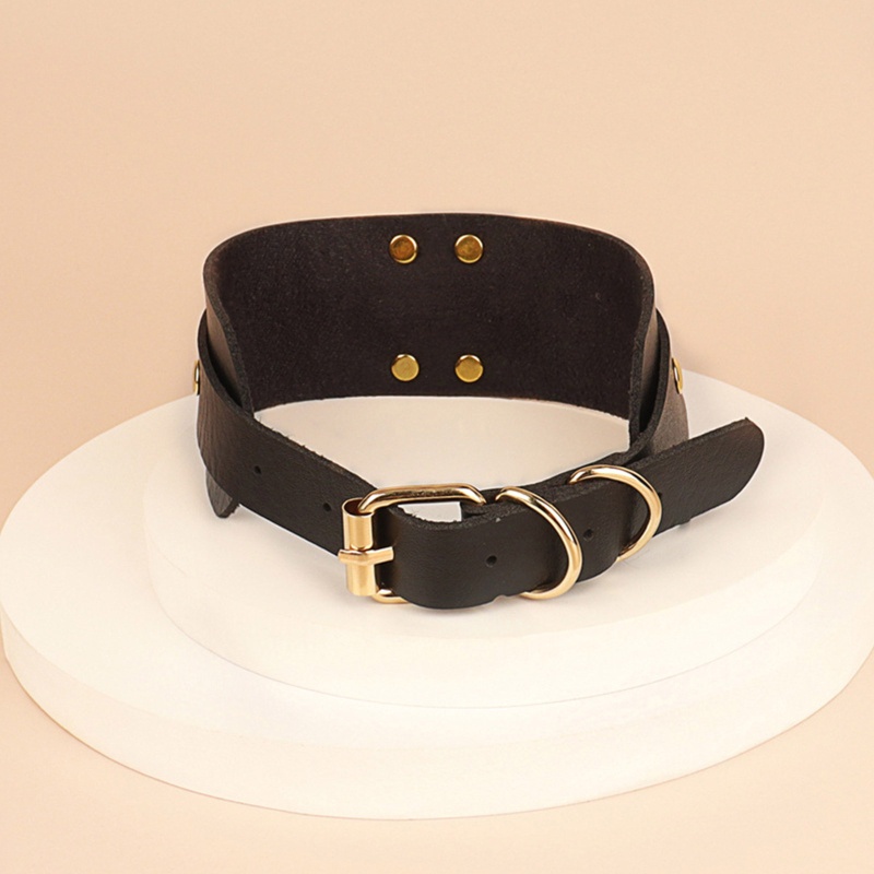 Vòng Cổ Choker Da PU Có Thể Điều Chỉnh Kích Cỡ Phong Cách Gothic Punk Dành Cho Nam Và Nữ