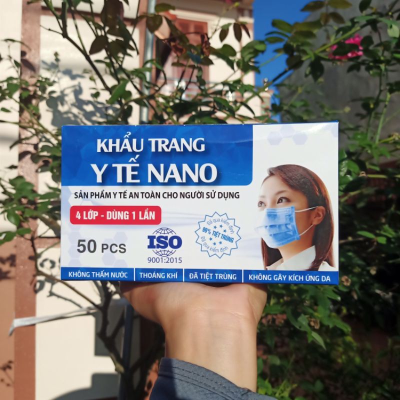 Hộp Khẩu Trang Y Tế 50 Cái 4 Lớp Kháng Khuẩn Chống Bụi ( 3 màu : Xanh , Xám , Trắng ) | BigBuy360 - bigbuy360.vn