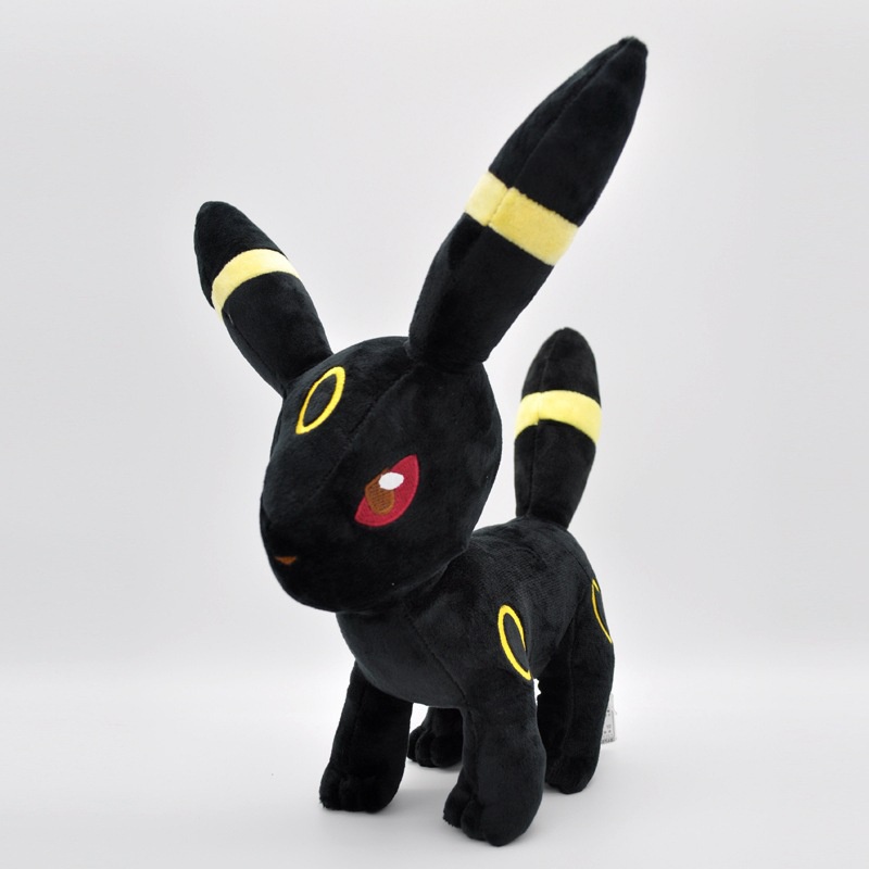 Gấu bông pokemon eevee (eevui) bóng đêm mèo umbreon dạng đứng (30cm) mới 100% hàng cao cấp loại 1