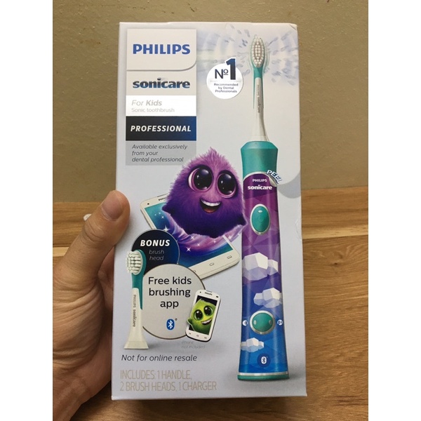 Bàn chải điện philip sonicare for kid hàng mỹ cho bé
