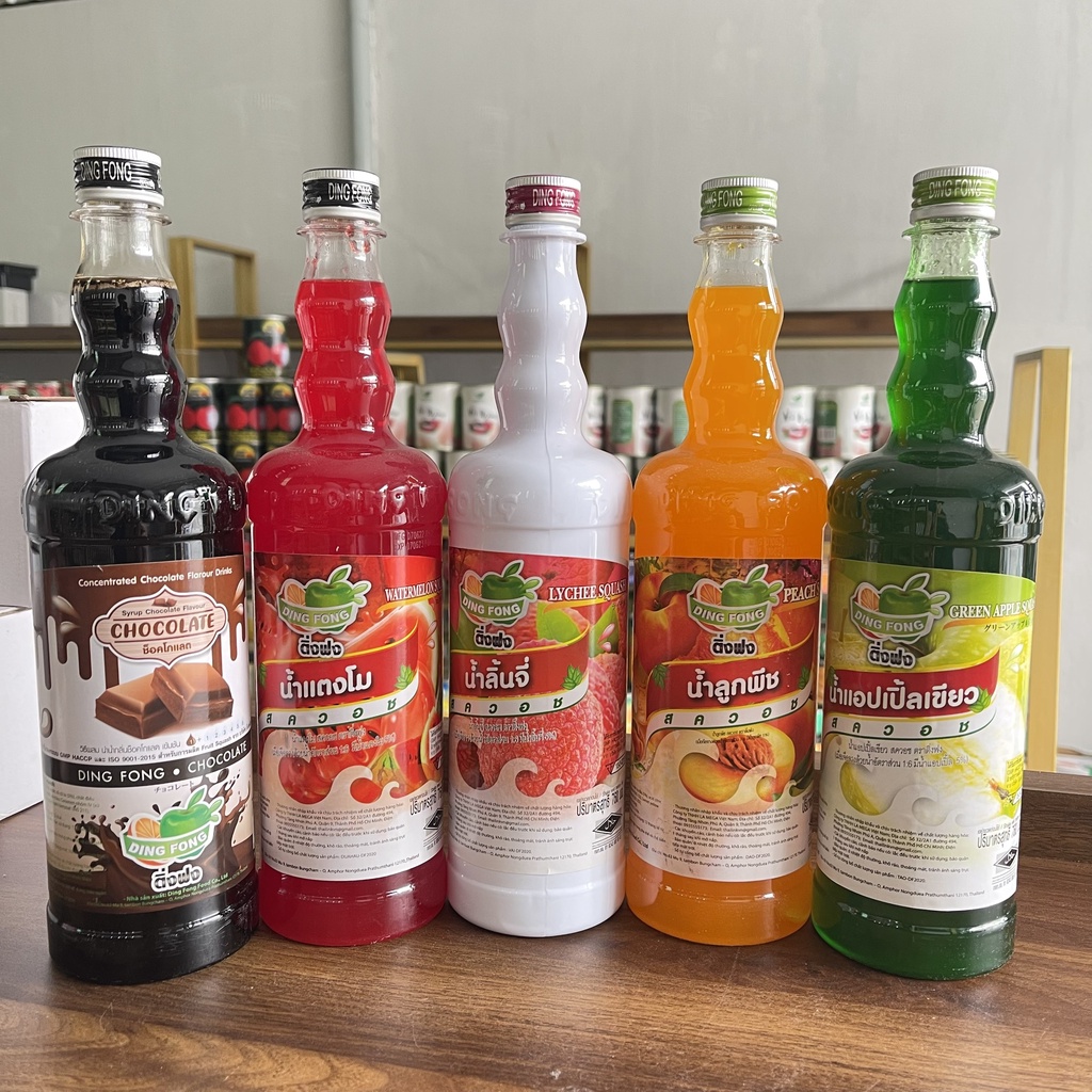 Siro DingFong đủ hương vị chai 760ml