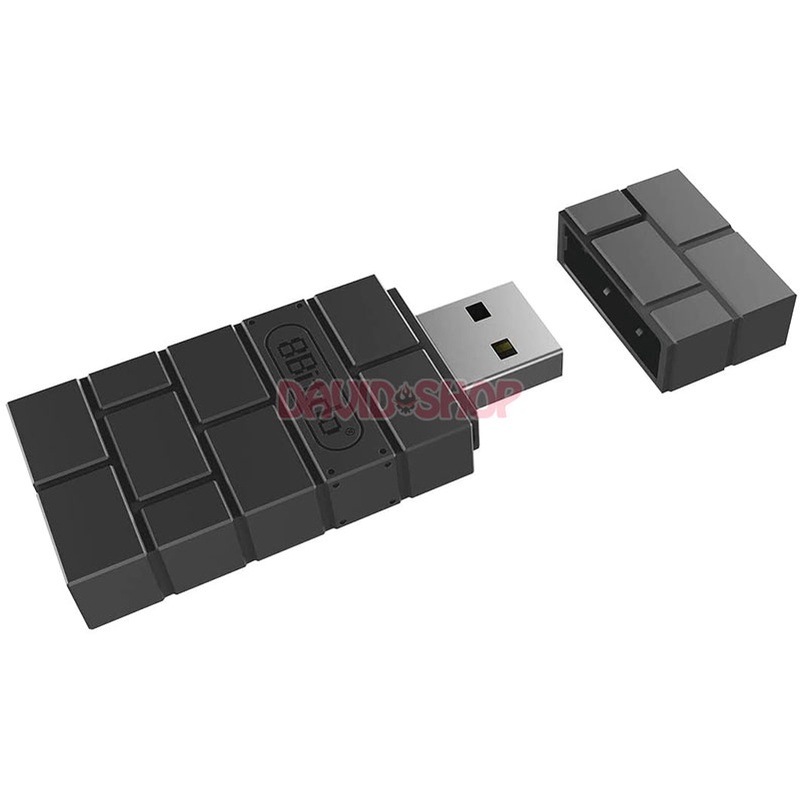 8BitDo USB Wireless Adapter 2 dùng kết nối các tay cầm với máy Nintendo Switch / Lite / OLED, PC