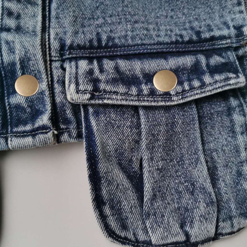 Áo Khoác Denim Không Tay Thời Trang Cá Tính Cho Nữ