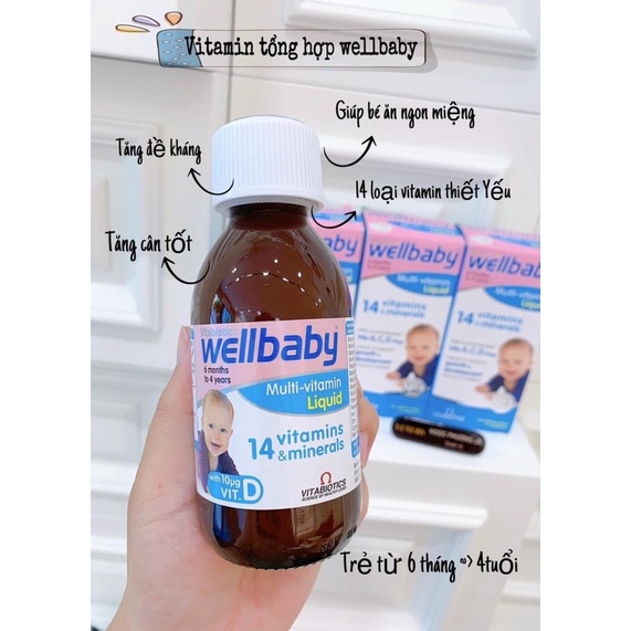 Vitamin Tổng Hợp Wellbaby 150ml Cho Bé Từ 4 Tháng
