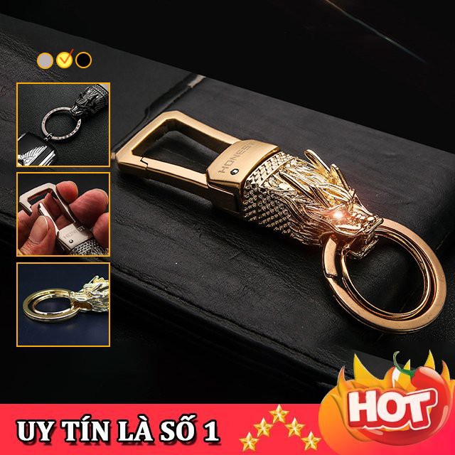 [RẺ NHẤT SHOPEE] Móc Khóa Xe Ô Tô Xe Máy Honest BCK-509, Chất Liệu Inox Không Rỉ - Nhiều Màu