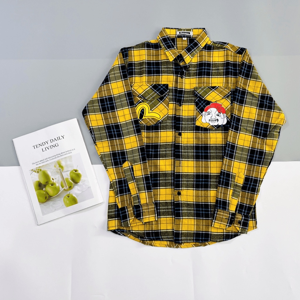 SIỂU PHẨM ÁO SƠ MI CARO EVISUS TAY DÀI NAM TÍNH LỊCH LÃM HOT TREND THỊNH HÀNH NĂM NAY- CÓ VIDEO SHOP TỰ QUAY- CAM KẾT Y