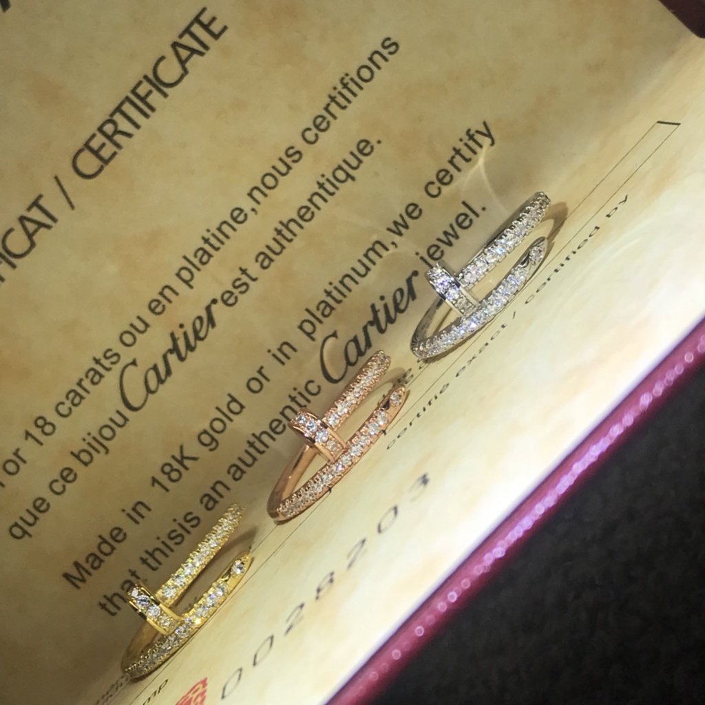 Nhẫn Đính Kim Cương Nhân Tạo Thiết Kế Mới Đơn Giản Thời Trang Dành Cho Cặp Đôi