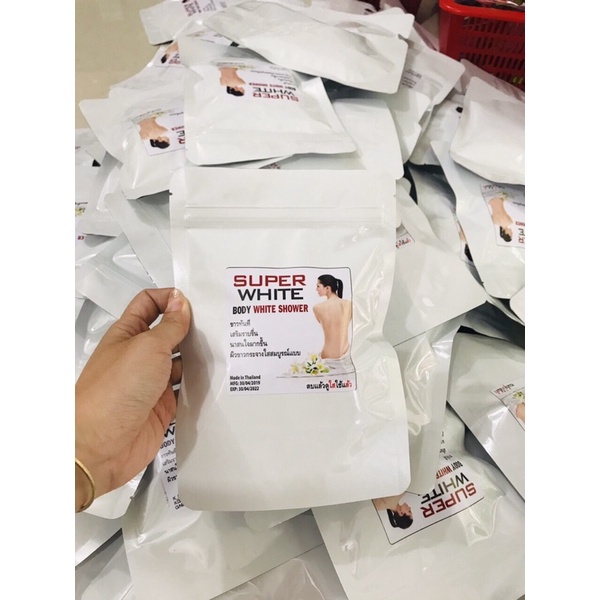 Tắm dưỡng trắng da  super white cao cấp
