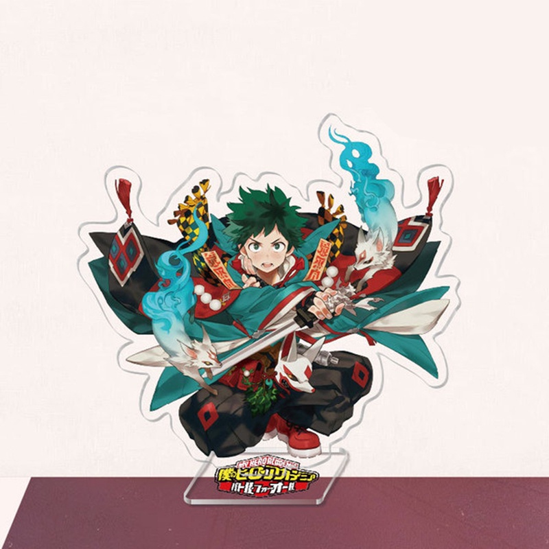 flowersqueen Đồ trang trí để bàn bằng nhựa hoa tiết nhân vật My Hero Academia