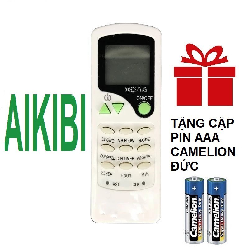 Remote Điều Khiển Máy Lạnh, Máy Điều Hòa AIKIBI MẪU 9