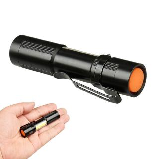 COB Flashlight Mini LED Light AAA Lamp Camping Light Waterproof 4 Modes