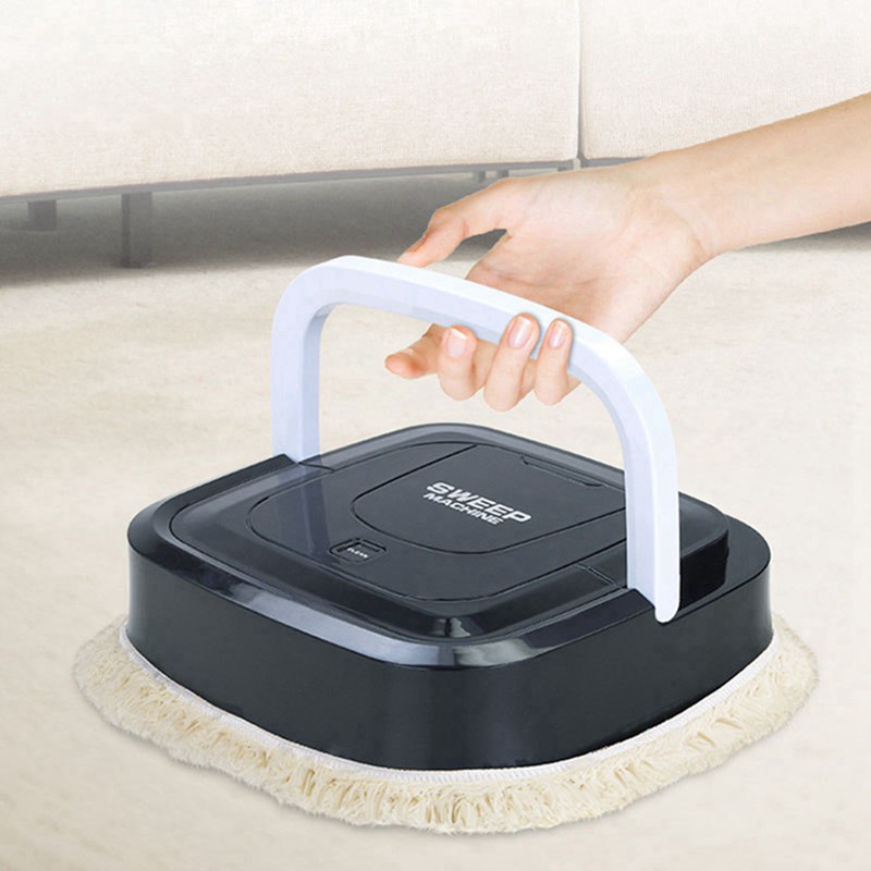 Automatic Smart Robot Vacuum Cleaner Electric Mop for Home Black