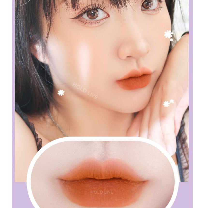 Son kem tím HoldLive gấu tím mềm mịn sương khói Maddie Bear Soft fog Lip Mud HOLD LIVE