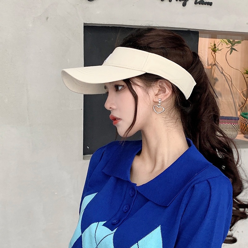 Mũ lưỡi trai hở chóp chống nắng thời trang xuân hè phong cách mới cho nữ