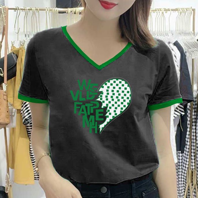 Áo Thun Cotton Trơn Ngắn Tay Dáng Rộng Thời Trang Mùa Hè 2022 Cho Nữ