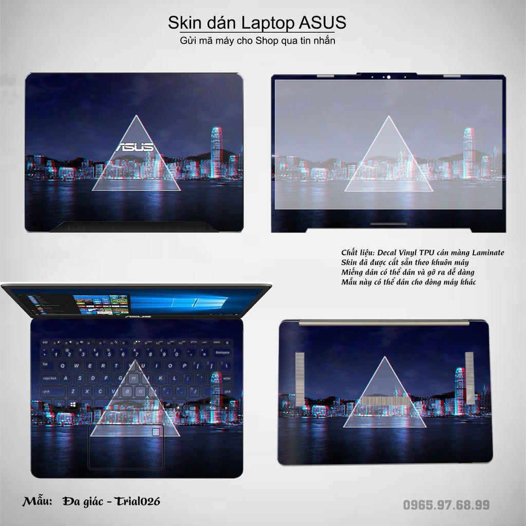 Skin dán Laptop Asus in hình Đa giác _nhiều mẫu 5 (inbox mã máy cho Shop)