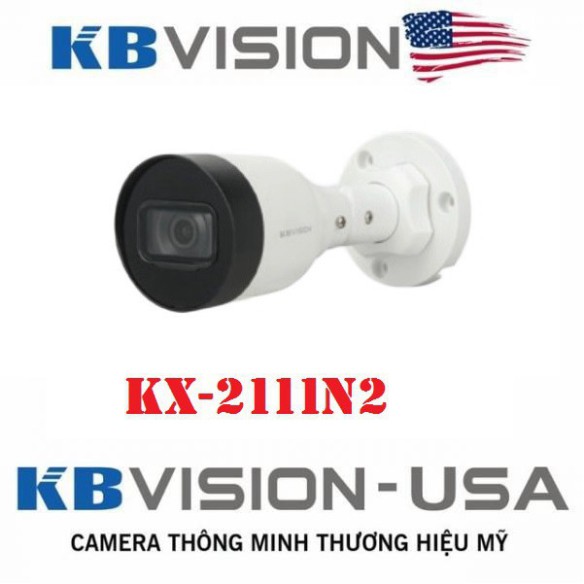 {Giá HỦY DIỆT} Camera IP hồng ngoại 2.0 Megapixel KBVISION KX-2111N2 - Bảo hành chính hãng 2 năm